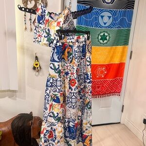 Colorful Patterned Two-Piece Set